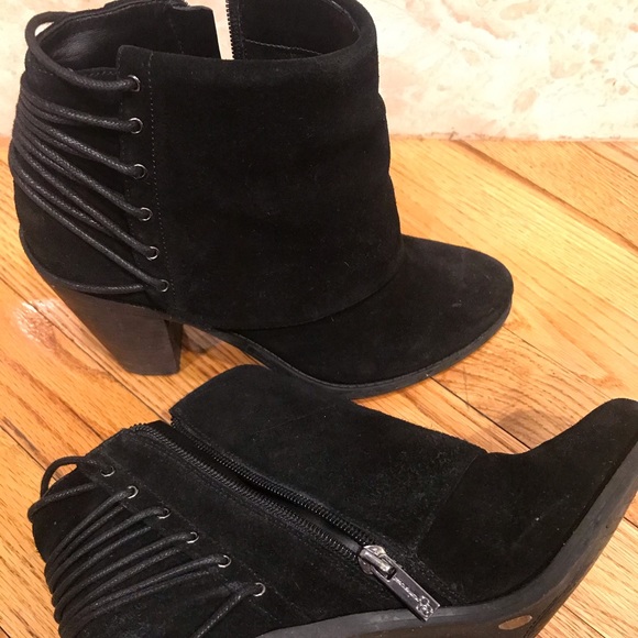 Jessica Simpson | Split Suede Black Boots | size 8 - Picture 3 of 6